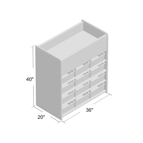 Wood Designs Contender Changing Table with Pad and with Baskets & Reviews Wayfair